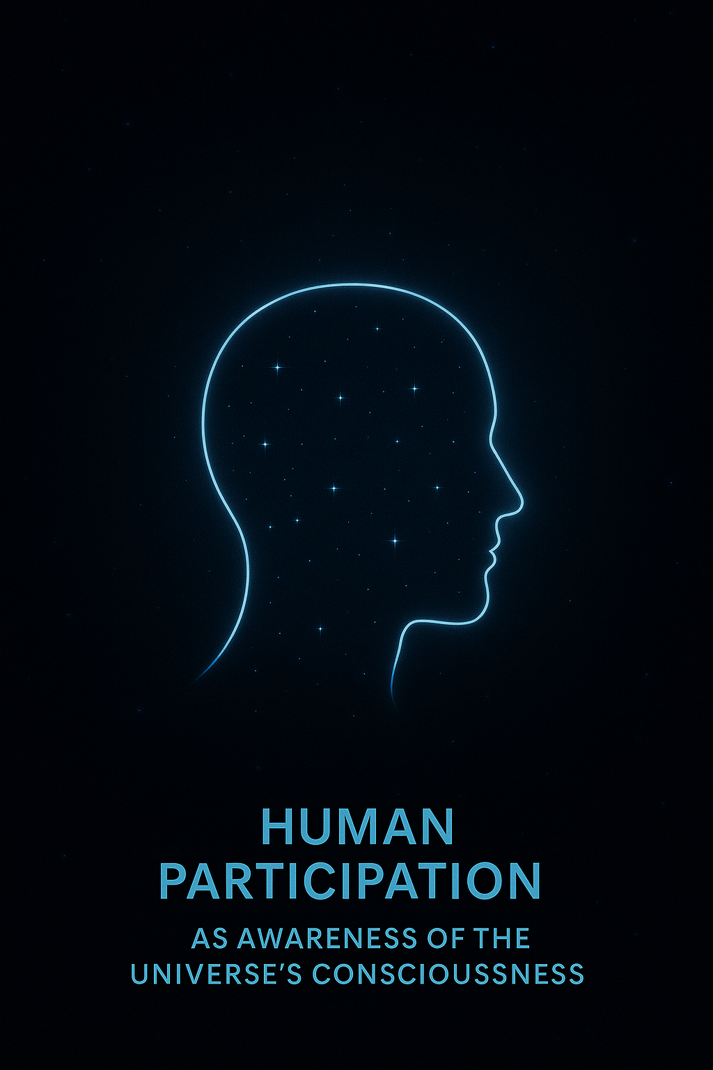 Human silhouette filled with stars.